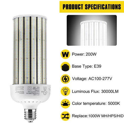 200w led corn - bulbs, e39